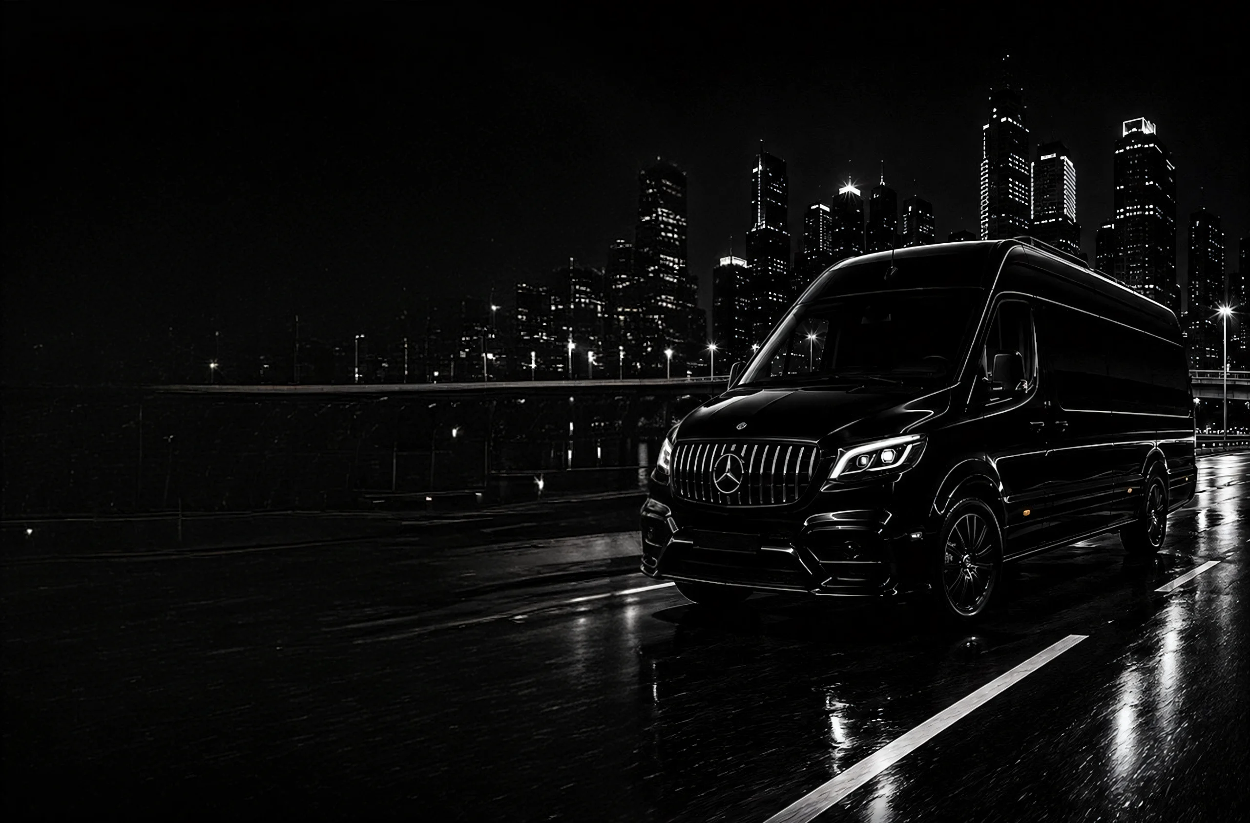 Чорний Mercedes-Benz Sprinter